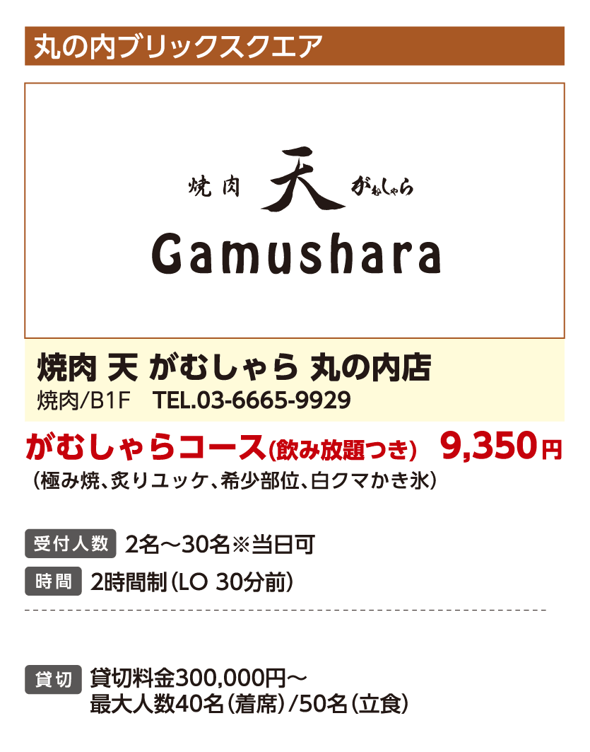 焼肉 天 がむしゃら 丸の内店