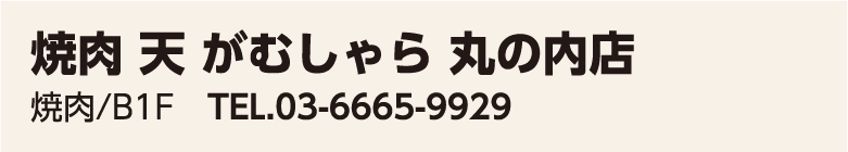 焼肉 天 がむしゃら 丸の内店