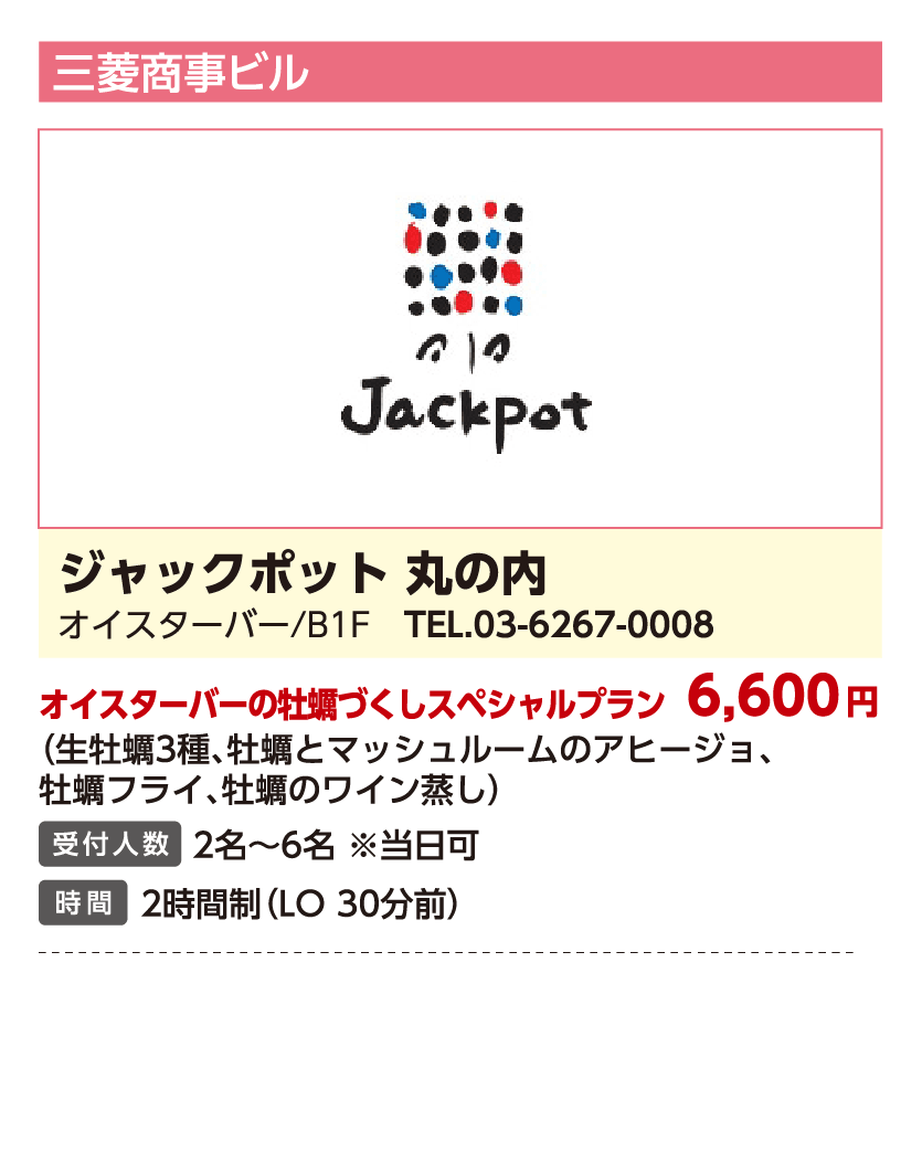 ジャックポット 丸の内